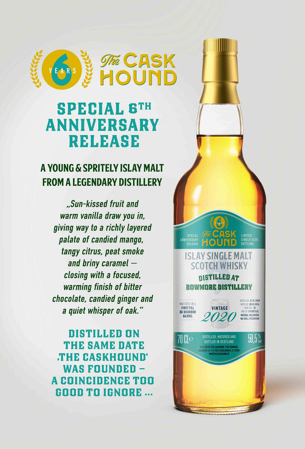 THE CASKHOUND 6th Anniversary Release: BOWMORE 2020